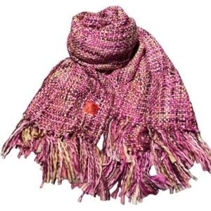 Erfurt | Popcorn fun sjaal | Purple Velvet | 50x180 cm