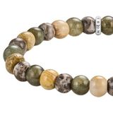 Thomas Sabo - Armband - Gerecycled Zilver - Gezwarte Textuur - 17 cm