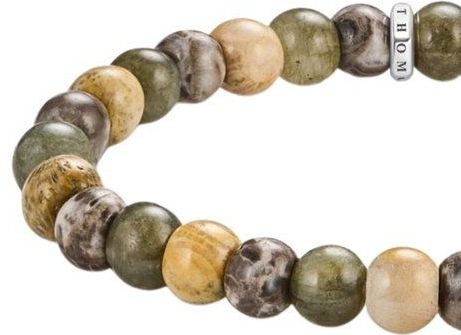 Thomas Sabo - Armband - Gerecycled Zilver - Gezwarte Textuur - 17 cm