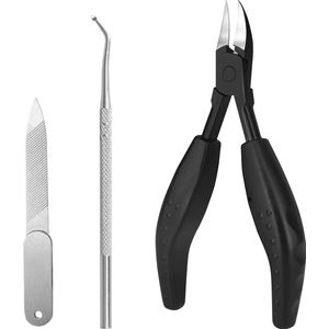 YUBBI™  3 Delige Nageltang - Teennagelknipper - Nagelschaar - Nagelknipper - Nagelvijl - Nail Cutter