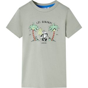 vidaXL - Kindershirt - 128 - lichtkakikleurig