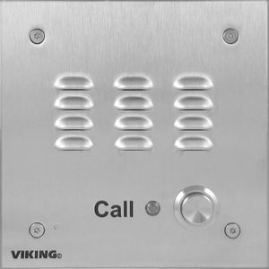 VIKING E-30 Deurintercom - inbouw - met kiezer - analoog - RVS 316 - 36-0030