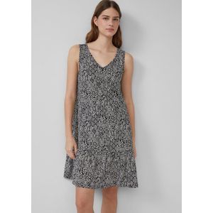 Jerseyjurk - Mouwloos - Korte Lengte - Gestreept Ontwerp - V-halslijn