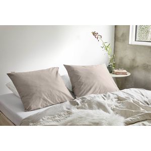 WALRA Kussensloop Crispy Cotton Zand 60 x 70 cm