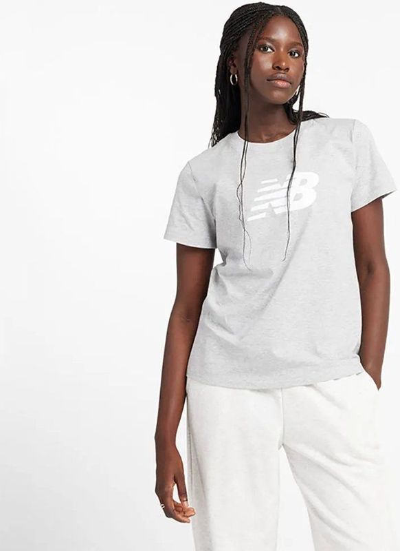 New Balance Sport Jersey Logo T-shirt Met Korte Mouwen