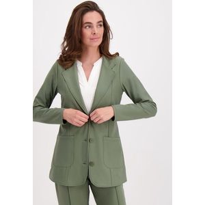 Groene Blazer van Je m'appelle - Dames - Travelstof - Maat M - 3 maten beschikbaar