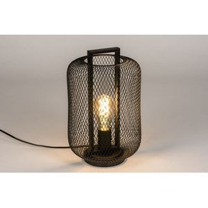 Lumidora Tafellamp 74086 - VERA - E27 - Zwart - Metaal - ⌀ 21 cm