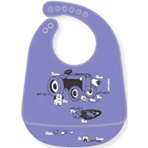 Modern Twist Farm Buddies Slabbetje met Opvangbakje - Purple