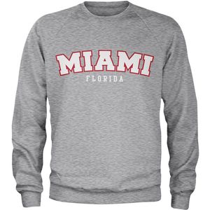 Hybris Miami Florida Sweatshirt Heather-Grey-S