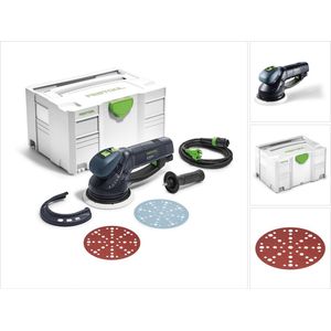 Festool RO 150 FEQ-Plus ROTEX excentrische schuurmachine met tandwieloverbrenging 720 W 5 mm slag ( 571805 ) in Systainer + 50x schuurschijven P150