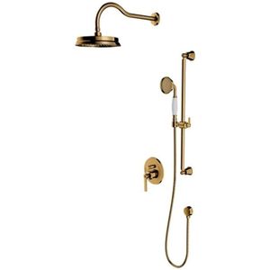 OMNIRES - Armance - Doucheset - Goud - Inbouwkraan met Inbouwdeel - Diameter 22,5 cm