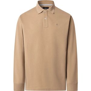 Hackett Hm5500022 Slim Fit Lange Mouw Poloshirt Beige L Man
