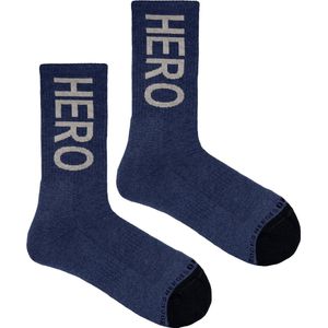 Heroes on Socks - Hero Icon Winter Navy - Herensokken maat 41-46