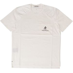 Premiata - Katoenen Jersey T-shirt - Wit - Heren