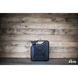 Stalen jerrycan 5L - Zwart