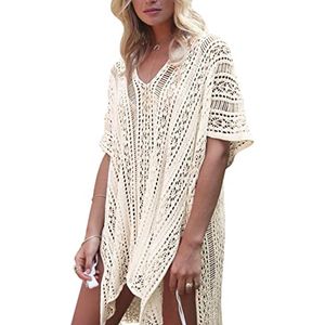 V-hals Strandjurk voor Dames - Sexy Gehaakte Bikini-Cover-Up voor Zomer