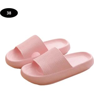 Bovista Badslippers Dames & Heren - Comfortabel - Flip Flops - Sauna - Zomer - Roze - Maat 38