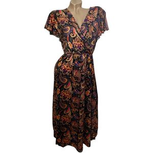 Dames Middellange Zomerjurk / Strandjurk 1515 Maat - S Zwart