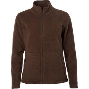 James and Nicholson Dames/dames Fleece Jasje (Bruin)