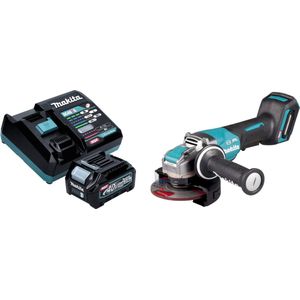 Makita GA 047 GD101 Accu haakse slijper 40 V max. 125 mm X-LOCK Brushless + 1x oplaadbare accu 2,5 Ah + lader