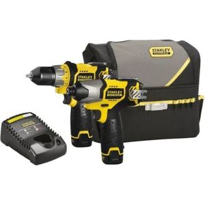 Stanley - 10,8V - Boor- en Slagschroevendraaierset met lithiumbatterijen en draagtas - FMCK060C2
