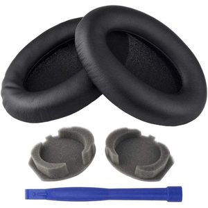 2 Stuks Oorkussens Geschikt Voor Sony WH-1000XM3 Koptelefoon - Zacht Schuim - Eiwitleer - Zwart
