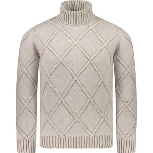 Gran Sasso Trui Beige Beige Regular Fit - Maat XL - Mannen - Herfst/Winter Collectie - Wol