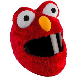Elmo Rood Helmhoes - Motor - Scooter - Fiets - Universeel - Accessoire - Grappige hoes