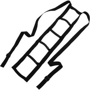 Bed Ladder - Bedside Handicap Ladder - Bed Rails - Ladder Seat Handles - Aid Stackable - Ups Assist - Pull Up Bed Rope - Net Get Backrest for Elderly - Home Stairs - Adjustable Handrail - Zwart