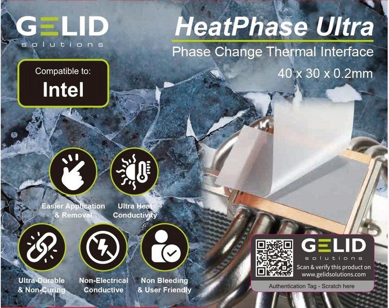 Gelid - HeatPhase Ultra - Koelpasta - Grijs - 40x30x0,2 mm