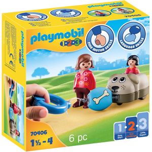 PLAYMOBIL 1.2.3 Hondentrein - 70406