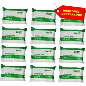 12x Swash Cleansing Wipes Geparfumeerd - Voordeelverpakking!