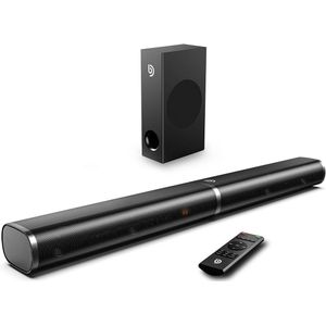 Soundbar met Subwoofer 2.1-kanaal 190W voor TV - Bluetooth 5.0, Instelbare Bas en DSP Technologie