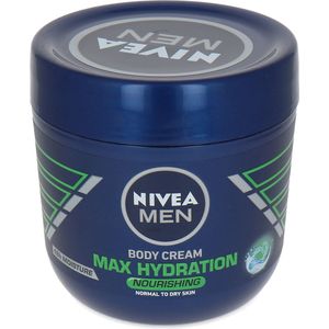 Nivea - Men Max Hydration - Body Cream - 400 ml - Voor Normale Tot Droge Huid