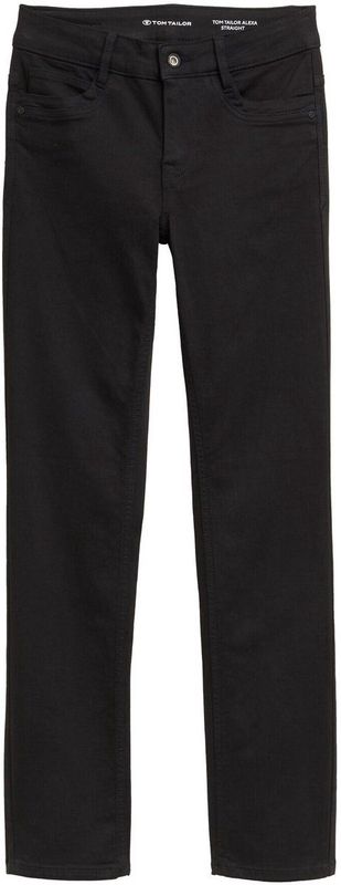 TOM TAILOR - Alexa - Jeans - Zwart - 5-pocket-style - Regular Fit - Mid Waist