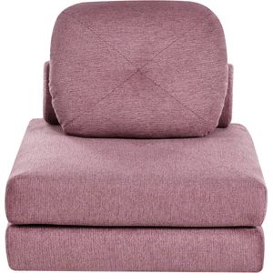 OLDEN - Slaapbank - Roze - Stof