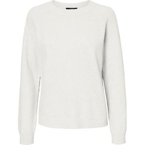 Vero Moda Trui Vmdoffyshine Ls O-neck Blouse Rep N 10221006 Snow White/w. Silver Dames Maat - L