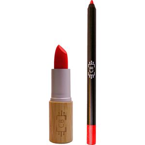 Cosm.Ethics Bar Lipstick Lippotlood Set Matte - Rood - Duurzaam vegan