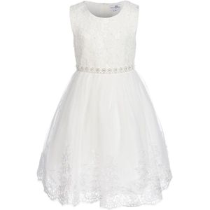 Feestelijke Jurk voor meisjes met Kanten Bovenstuk en Glitterband