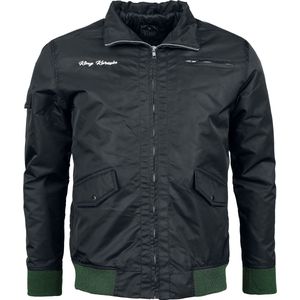 King Kerosin Dragstrip Heren Tussenseizoensjas - zwart - XL