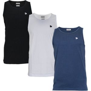 3-Pack Donnay - Muscle shirt (James) - Tanktop - Heren - Black/White/Navy (266) - maat M
