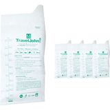 TravelJohn Plaszak - 4 stuks - 800 ml - Lekvrij & Geurloos - Unisex Wegwerp Urinaal - Reis toilet - Noodtoilet - Papier