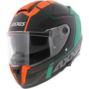 Axxis Hawk SV Integraal helm Spear B4 mat zwart groen oranje XL