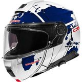 Schuberth C5 Globe White Blue M - Maat M - Helm