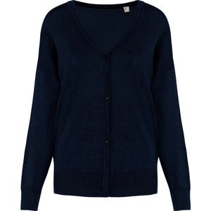 Dames cardigan sweater met Lyocell TENCEL™ Navy Blue - M