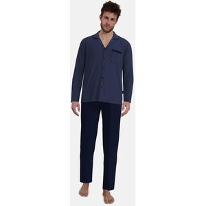 Götzburg pyjama heren doorknoop - blauw -patroon - 452338/666 - maat 52