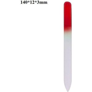 Glazen Nagelvijl Rood -  Glasvijl – Manicure - oDaani