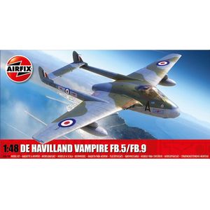 1:48 Airfix 06108 De Havilland Vampire FB.5 FB.9 Plastic Modelbouwpakket