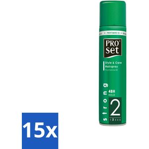 Proset Haarspray Sterk 300 ml - Bulkverpakking - 15 stuks