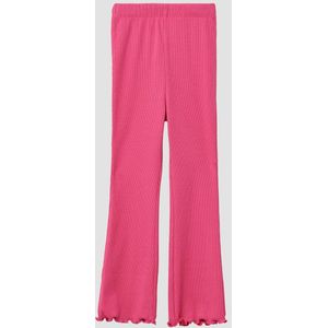 Legging - Geribd - Katoenmix - Met All-over Print - Hoge Elastische Tailleband